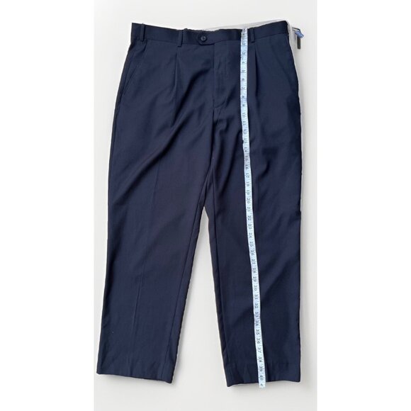 Adolfo Men’s Classic Pleated Black Dress Pants Trousers Size 38x30 Formal - Picture 6 of 15